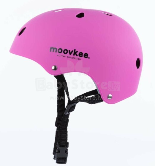 Moovkee Helmet Art.150116 Pink Sertificēta, regulējama ķivere bērniem  (48-55 cm)