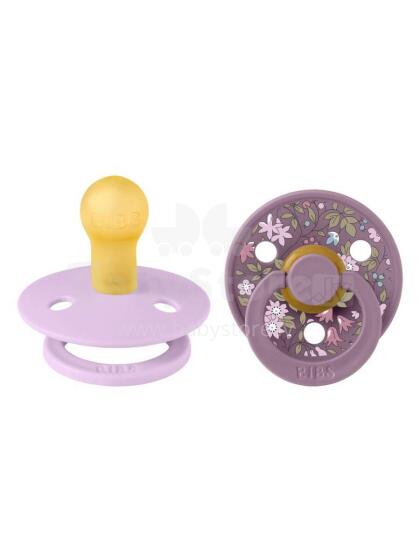 Bibs Liberty Colour Round – Camomile Lawn Violet Sky Mix Art.150171 Soothers 0-6 m, 100% natural