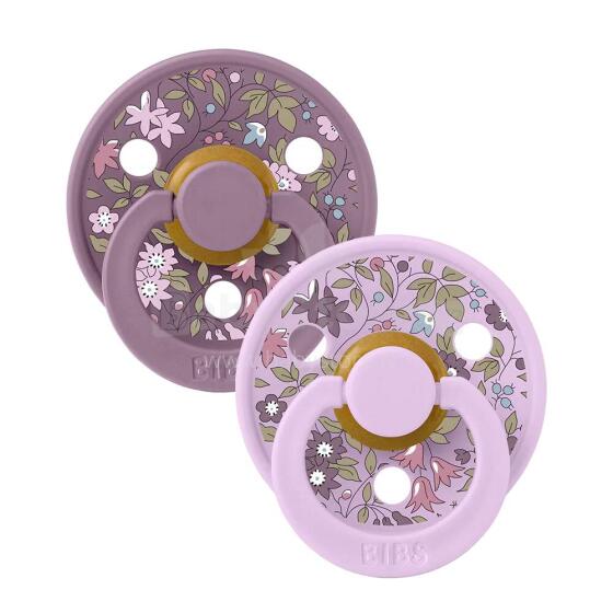 Bibs Liberty Colour Round – Camomile Lawn Violet Sky Mix Art.150173 Pacifier, 100% natural  6-18  (2pcs)