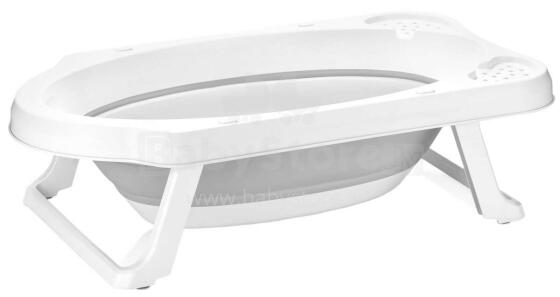 Lorelli folding bathtub with drain 82 cm Art.10130940002 Nordic Grey Складная ванна со сливом, 82 см