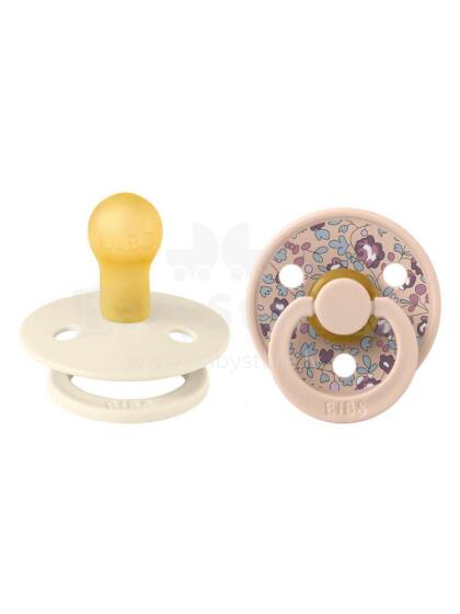 Bibs Liberty Colour Round – Eloise Blush Mix Art.150192 Soothers 0-6 m, 100% natural