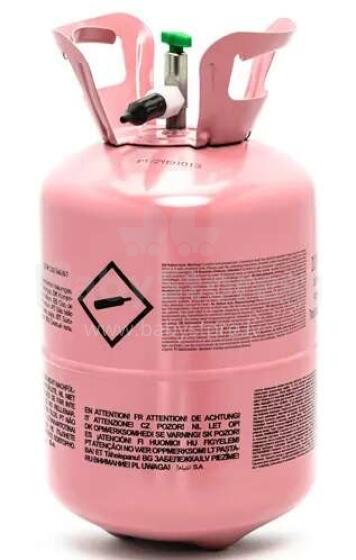 Ikonka Art.KX4534 Helium bottle for 30 balloons pink 1 piece
