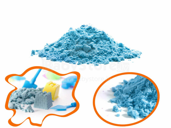 Ikonka Art.KX9568_2 Kinetinis smėlis 1 kg maišelyje, mėlynos spalvos
