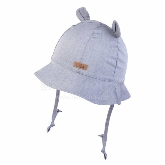 TuTu Teddy bear Art.3-006086 Grey cepure-panama ar aukliņām