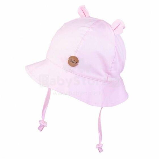 TuTu Teddy bear Art.3-006086 Light Pink cepure-panama ar aukliņām