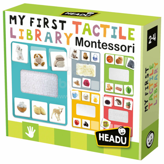 HEADU Montessori-peli Kosketuskirjasto