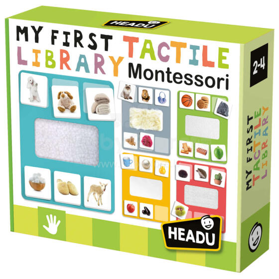 HEADU Montessori Izglītojoša spēle ´´Mana pirmā taktilā bibliotēka´´