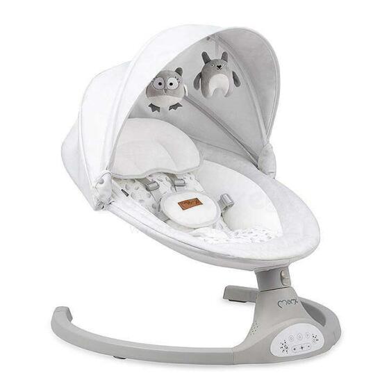 Momi Bouncer LAMI Art.BULE00023 Light Grey Stylish baby rocking chair with music