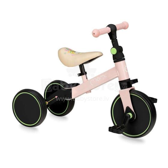 MoMi LORIS 4in1Art.ROBI00039 Pink Bērnu trīsriteņis/līdzsvara velosipēds 4 vienā