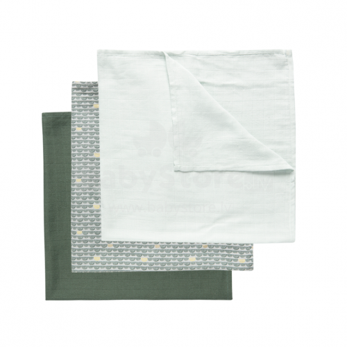 Luma Muslin Towel Art.L05124 Bow Deco Высококачественная муслиновая пелёнка из бамбука , 3 шт. (70x70см)