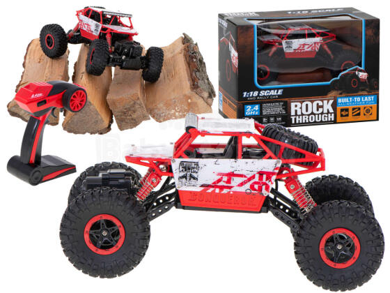 Ikonka Art.KX9643_3 RC car Rock Crawler HB 2.4GHz 1:18 red