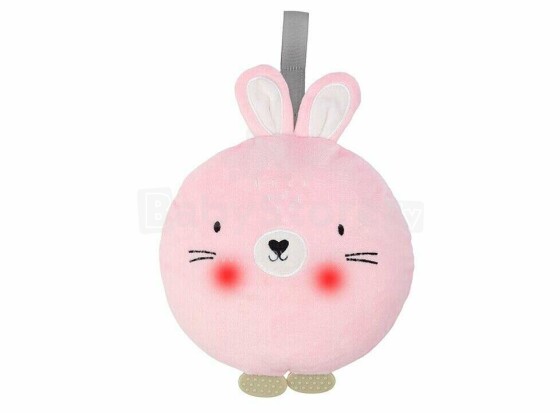 MoMi LULU Rabbit Art.AKCE00014 Pink Muzikāla plīša rotaļlieta