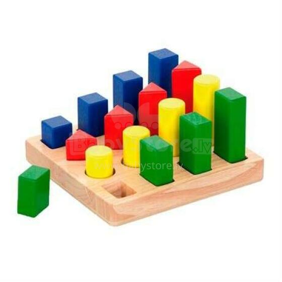 Viga Shapes Blocks Art.51367 Деревянный сортёр