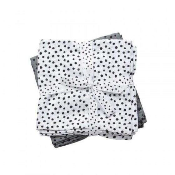 Done By Deer Swaddle Muslin Happy Dots  Art.30689 Grey Augstākās kvalitātes muslina ietināšanas autiņš no bambusa, 2 gb. (70x70 cm)