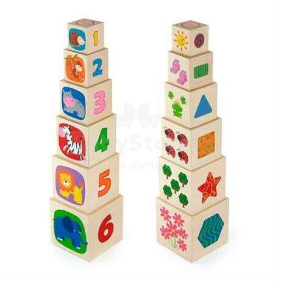 Viga Stacking Cubes Art.50392  Набор кубиков