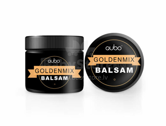 Qubo GOLDENMIX Leather Balsam Натуральный бальзам для кожаных изделий и изделий из кожезаменителя , обуви (Golden Mix) 125ml