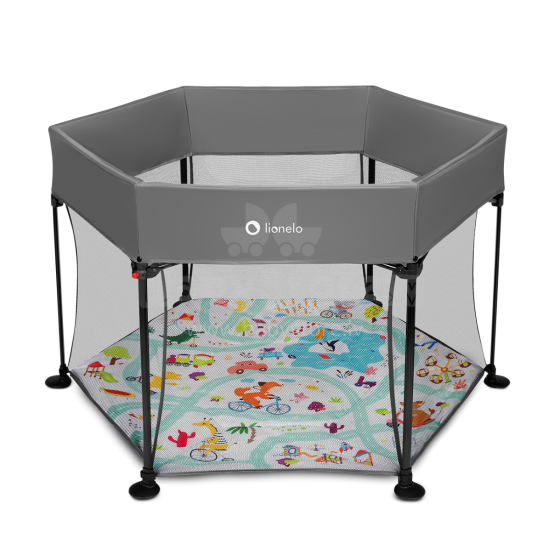 Lionelo Playpen Roel Art.150599 Grey