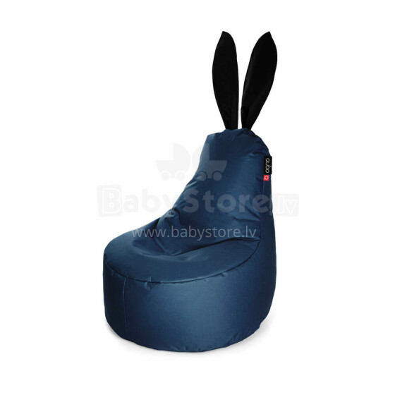 Qubo™ Mommy Rabbit Black Ears Blueberry POP FIT пуф (кресло-мешок)