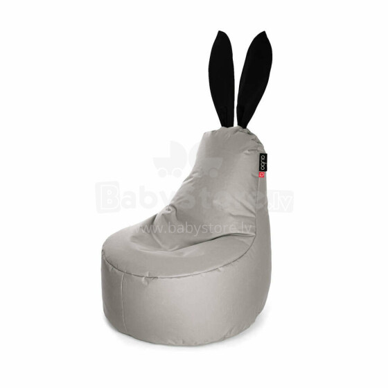 Qubo™ Mommy Rabbit Black Ears Pebble POP FIT пуф (кресло-мешок)