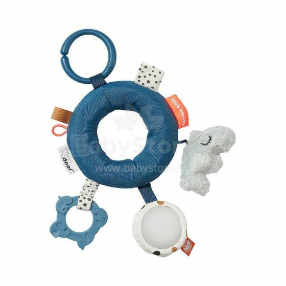 Done by Deer Activity ring Deer Friends, Blue кольцо-игрушка для колясок, кроваток и автокресел