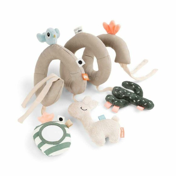 Done by Deer veiklos žaislas spiralė Lalee Sand Toy spiralė vežimėliui ar lovai