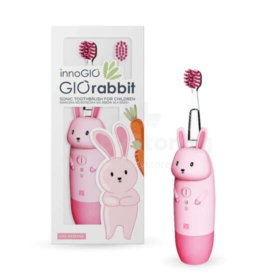 InnoGio Gio Rabbit Sonic Art.GIO-455 Pink  Электрическая зубная щётка