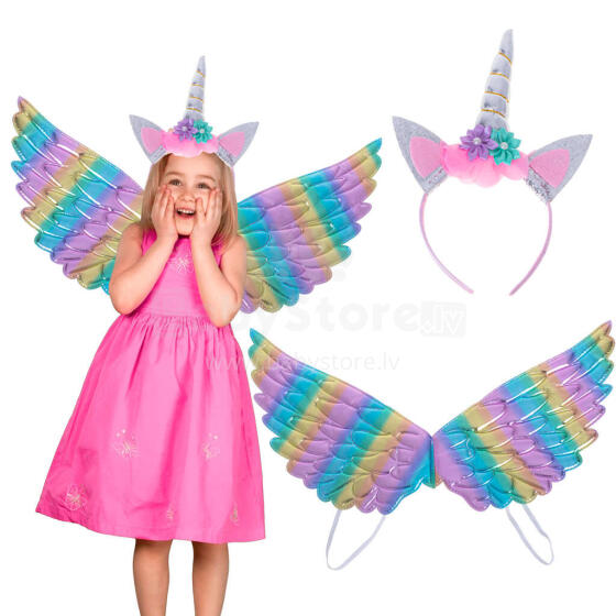 Ikonka Art.KX5076 Unicorn wings costume headband