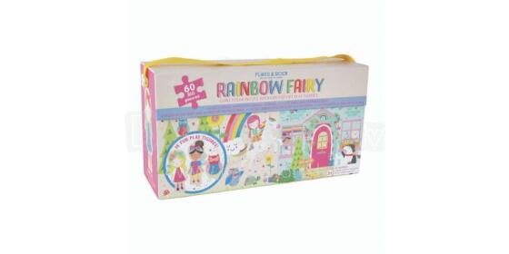 Floss&Rock Zuja Art.43P6368 Giant Floor Puzzle with Pop Out Pieces - Rainbow Fairy 60 pcs.
