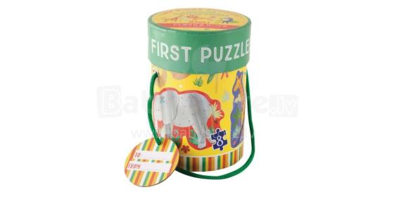 Floss&Rock Zuja Art.40P3592 My First Puzzles Jungle 4 puzzle set (3, 4, 6 & 8 piece)