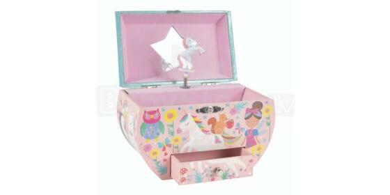 Floss&Rock Zuja Art.43P6388 Musical Jewellery Box Oval Shape - Rainbow Fairy
