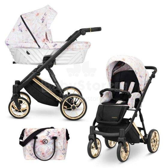 Kunert Ivento Premium Art.IVE-04 Delicate Flowers Universālie rati/ratiņi 2in1