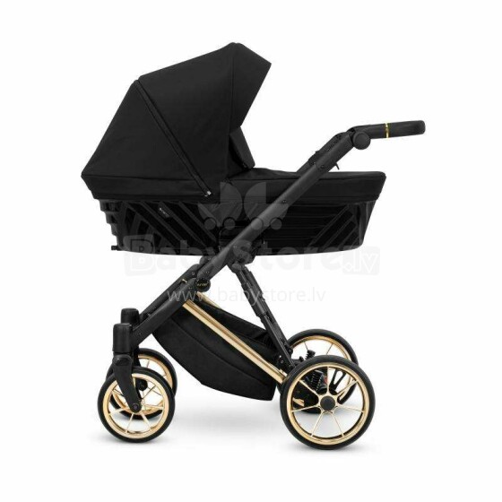 Kunert Ivento Premium Art.IVE-12 Deep Black Baby stroller with carrycot
