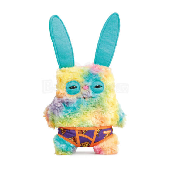 Fuggler Budgie Edition (Rabid Rabbit) – smieklīga neglīta monstru plīša rotaļlieta ar cilvēkveidīgiem zobiem
