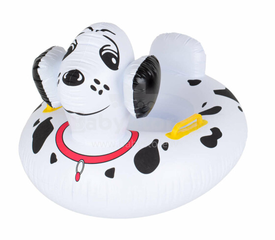 Ikonka Art.KX6789 Inflatable mattress pontoon wheel for children dalmatian