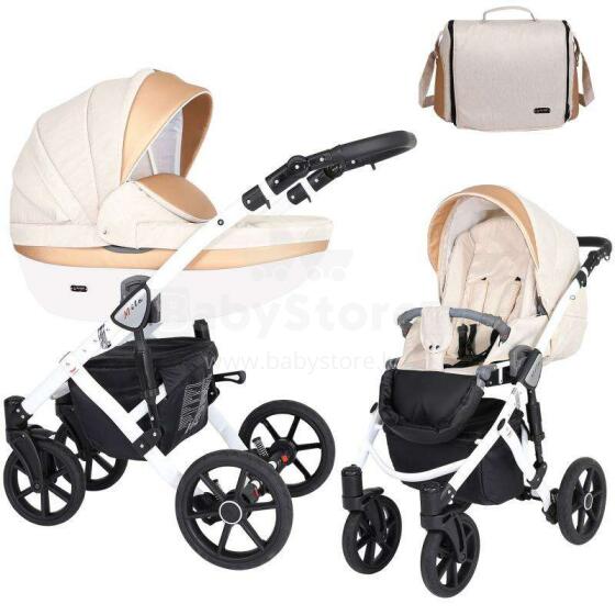 Kunert Mila White Art.MI-3 Gold  Universālie rati 2in1