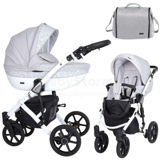 Kunert Mila White Art.MI-12 White Universal stroller 2 in 1