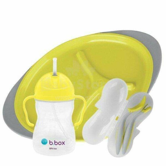B.Box Feeding Set Art.BBB00393 Lemon Sherbet  Набор детской посуды
