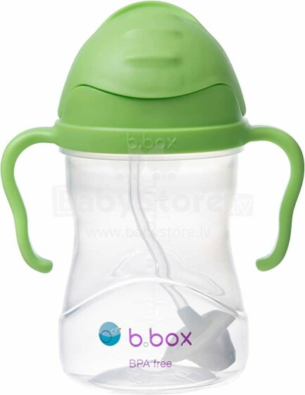 B.Box Sippy Cup Art.BB00503 Apple Mācību krūzīte ar salmiņu un atsvaru,240ml
