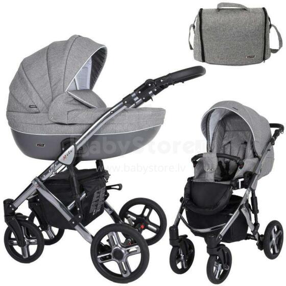 Kunert Mila Premium Class Graphite Chrome  Art.MI-08 Dark Grey Universal stroller 2 in 1