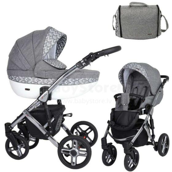 Kunert Mila Premium Class Graphite Chrome Art.MI-15 Grey Универсальная коляска 2 в 1