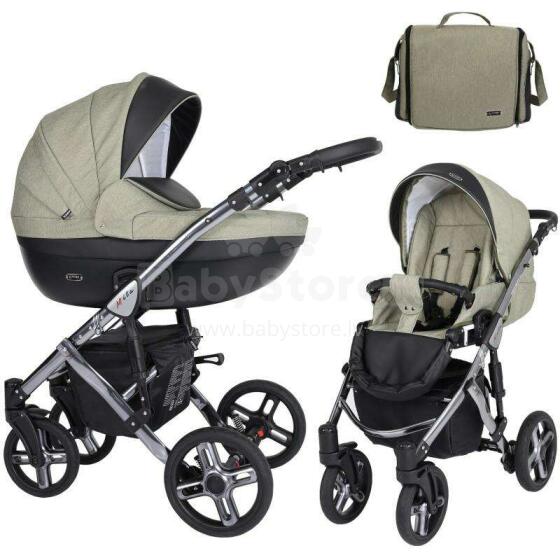 Kunert Mila Premium Class Graphite Chrome Art.MI-16 Khaki Универсальная коляска 2 в 1