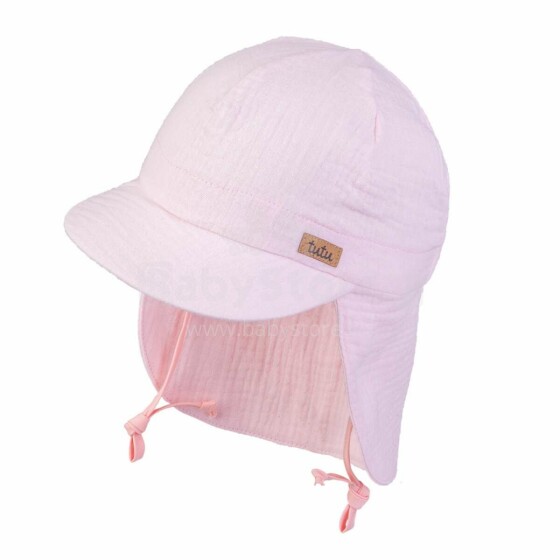 TuTu Art.3-005501 Light Pink cepure-panama ar aukliņām