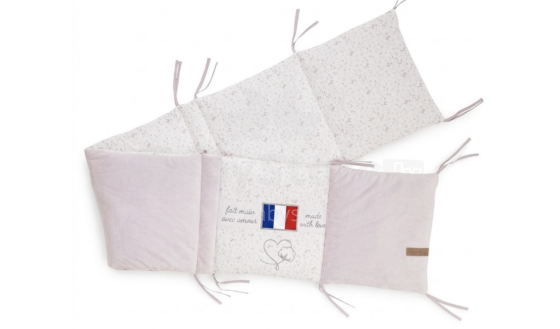 Doux Nid Old Rose and Boho Garden French Cot Bumper Art.2200780 Бортик-охранка для детской кроватки 30x180 см