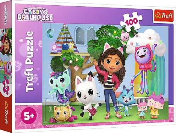 TREFL GABBY´S DOLLHOUSE Пазл Кукольный домик Габби, 100 шт.