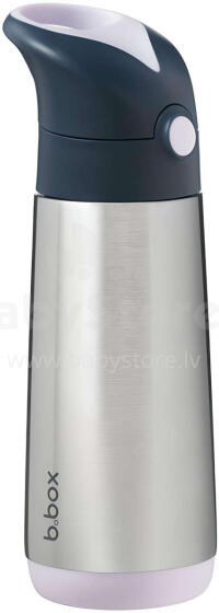 B.Box Insulated Bottle Art.BB500106 Indigo Rose Termopudele ar silikona salmiņu 500 ml