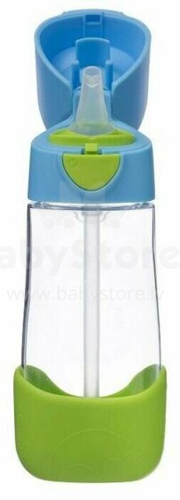 B.Box Drink Bottle Art.BB00440 Blue Breeze Pastelinis žalias butelis su šiaudais nuo 9 + mėnesių, 450 ml
