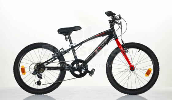 QURIO BIKE bērnu velosipēds ar pārnesumiem, izmērs 20”, sarkans-melns, 420 U