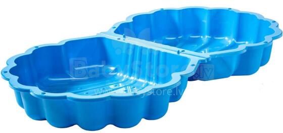 3toysm Art.61059P Sandbox Double shell blue - non-slip bottom Smilšu kaste