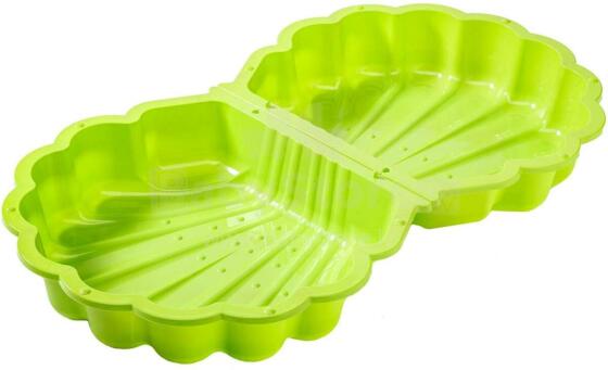 3toysm Art.61059P Sandbox Double shell green - non-slip bottom Smilšu kaste
