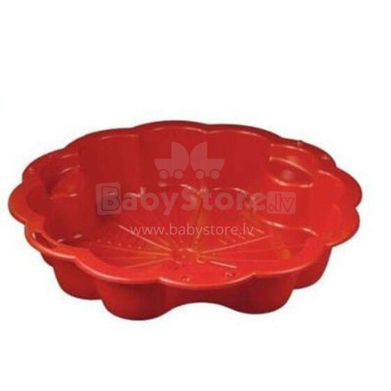 3toysm Art. 69478 Sandpit Big daisy red Smilšu kaste